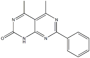 4,5-Dimethyl-7-phenylpyrimido[4,5-d]pyrimidin-2(1H)-one Struktur