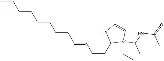  1-[1-(Acetylamino)ethyl]-2-(3-dodecenyl)-1-ethyl-4-imidazoline-1-ium