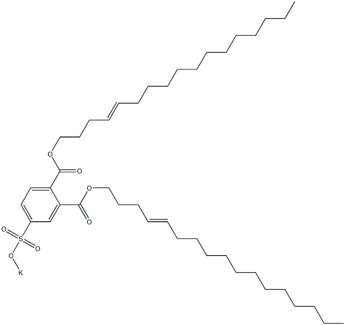 4-(Potassiosulfo)phthalic acid di(4-heptadecenyl) ester Structure