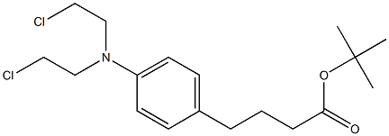 4-[Bis(2-chloroethyl)amino]benzenebutyric acid tert-butyl ester,,结构式