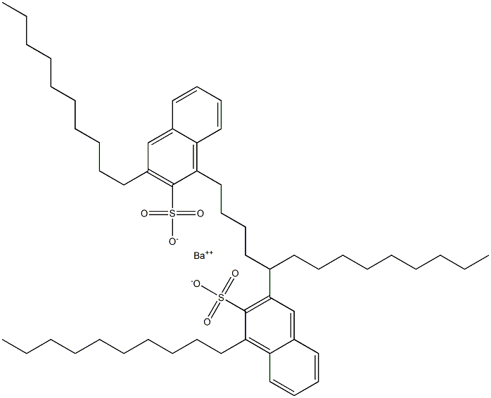 Bis(1,3-didecyl-2-naphthalenesulfonic acid)barium salt,,结构式