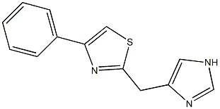 2-(1H-Imidazol-4-ylmethyl)-4-phenylthiazole 结构式