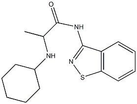 N-(1,2-Benzisothiazol-3-yl)-2-cyclohexylaminopropanamide Structure