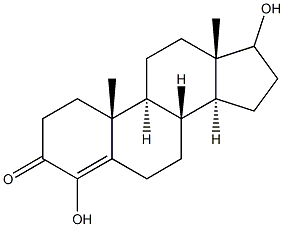 4,17-Dihydroxyandrost-4-en-3-one Struktur