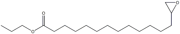 14,15-Epoxypentadecanoic acid propyl ester Structure