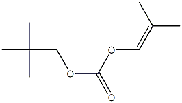 Carbonic acid 2-methyl-1-propenyl 2,2-dimethylpropyl ester Struktur
