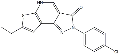 2-(4-Chlorophenyl)-7-ethyl-5H-pyrazolo[3,4-d]thieno[2,3-b]pyridin-3(2H)-one