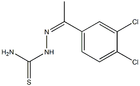 1-[1-(3,4-ジクロロフェニル)エチリデン]チオセミカルバジド 化学構造式