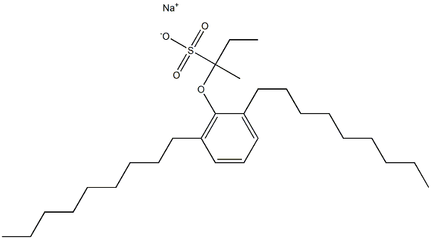 2-(2,6-Dinonylphenoxy)butane-2-sulfonic acid sodium salt 结构式