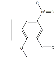 3-tert-Butyl-2-methoxy-5-nitrobenzenecarbaldehyde Structure