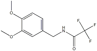 N-(3,4-Dimethoxybenzyl)trifluoroacetamide Struktur