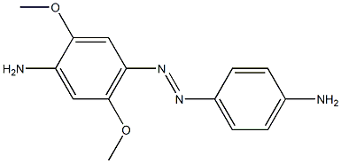 4-(4-Aminophenylazo)-2,5-dimethoxyaniline Struktur