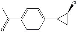 1-[(2S)-2-Chlorocyclopropyl]-4-acetylbenzene,,结构式