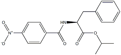 N-(4-Nitrobenzoyl)phenylalanine isopropyl ester Structure