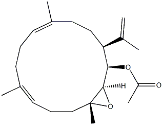  (1R,2R,3R,6E,10E,14S)-2,3-Epoxy-14-(1-methylethenyl)-3,7,11-trimethylcyclotetradeca-6,10-dien-1-ol acetate