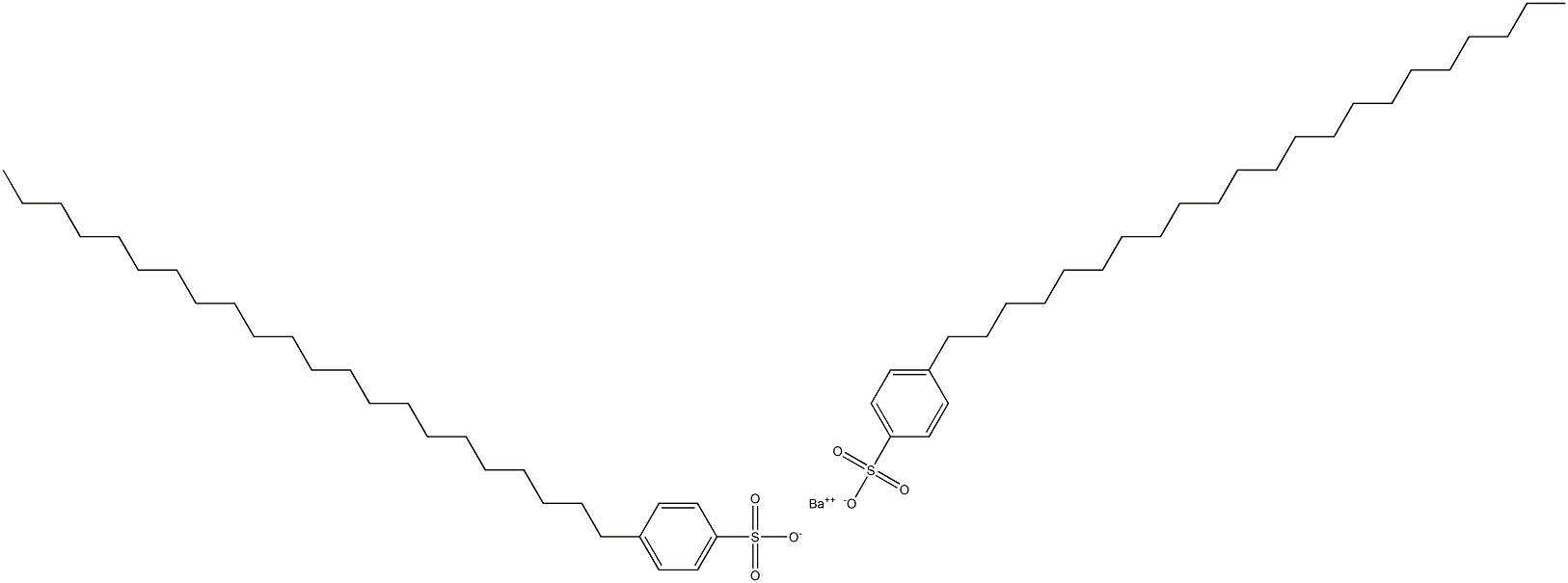 Bis(4-docosylbenzenesulfonic acid)barium salt Structure