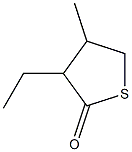 3-Ethyl-4-methyl-1-thiacyclopentan-2-one,,结构式