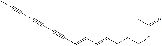 Acetic acid tetradeca-4,6-diene-8,10,12-triyn-1-yl ester Struktur