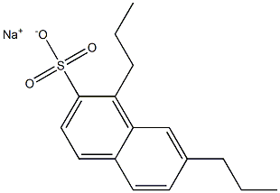 1,7-Dipropyl-2-naphthalenesulfonic acid sodium salt,,结构式