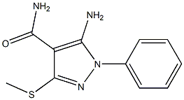 5-Amino-3-methylthio-1-phenyl-1H-pyrazole-4-carboxamide