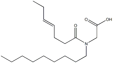  N-(4-Heptenoyl)-N-nonylglycine