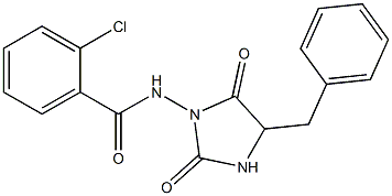 3-(2-Chlorobenzoylamino)-5-benzylimidazolidine-2,4-dione