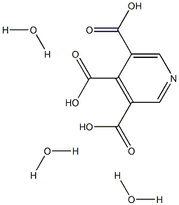 Pyridine-3,4,5-tricarboxylic acid trihydrate Structure