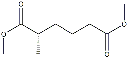 [S,(+)]-2-Methylhexanedioic acid dimethyl ester 结构式