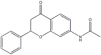 7-Acetylamino-2-phenylchroman-4-one Structure