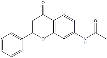 7-Acetylamino-2-phenylchroman-4-one,,结构式