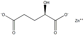 [R,(+)]-2-ヒドロキシグルタル酸亜鉛 化学構造式