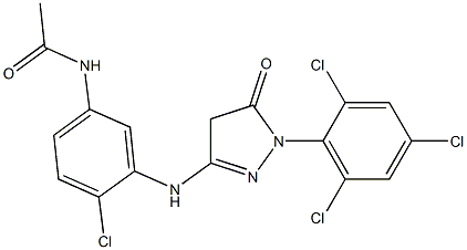 3-(5-Acetylamino-2-chloroanilino)-1-(2,4,6-trichlorophenyl)-2-pyrazolin-5-one|