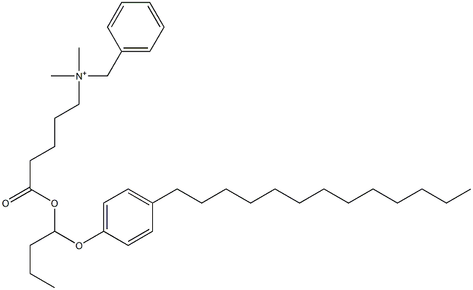 N,N-Dimethyl-N-benzyl-N-[4-[[1-(4-tridecylphenyloxy)butyl]oxycarbonyl]butyl]aminium|