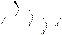 [R,(+)]-5-Methyl-3-oxooctanoic acid methyl ester Structure