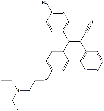 (E)-3-[4-(2-Diethylaminoethoxy)phenyl]-3-(4-hydroxyphenyl)-2-phenylacrylonitrile|