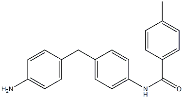 4-[4-[(4-Methylbenzoyl)amino]benzyl]aniline Struktur