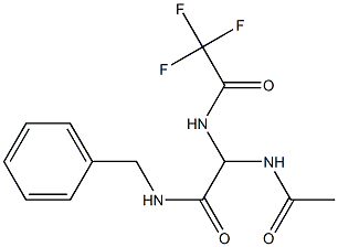 2-Acetylamino-2-(trifluoroacetylamino)-N-benzylacetamide Structure