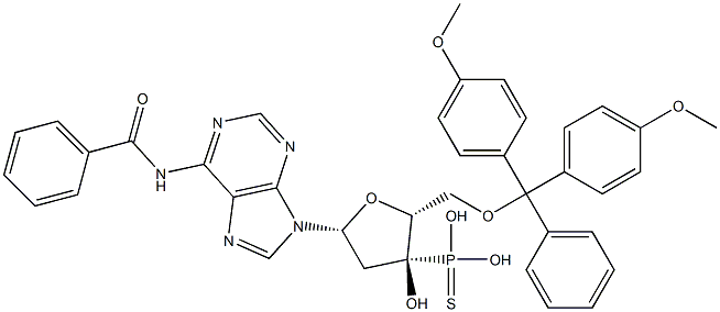 5'-O-(4,4'-Dimethoxytrityl)-N-benzoyl-2'-deoxyadenosine 3'-thiophosphonic acid