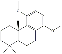 11,14-Dimethoxypodocarpa-8,11,13-triene Struktur