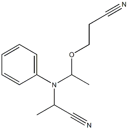 N-[1-(2-Cyanoethoxy)ethyl]-N-(1-cyanoethyl)aniline Structure