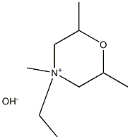 4-Ethyl-2,4,6-trimethylmorpholinium hydroxide Structure