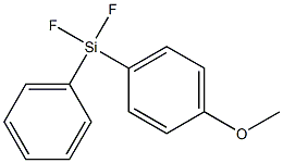 1-Methoxy-4-[difluoro(phenyl)silyl]benzene Structure