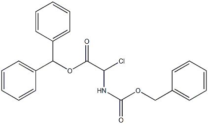 (Benzyloxycarbonylamino)chloroacetic acid diphenylmethyl ester 结构式