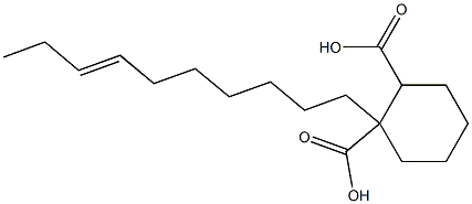 Cyclohexane-1,2-dicarboxylic acid hydrogen 1-(7-decenyl) ester Struktur