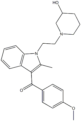  1-[2-(3-Hydroxy-1-piperidinyl)ethyl]-3-(4-methoxybenzoyl)-2-methyl-1H-indole