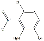 2-Amino-4-chloro-3-nitrophenol Structure