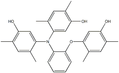 N,N-Bis(5-hydroxy-2,4-dimethylphenyl)-2-(5-hydroxy-2,4-dimethylphenoxy)benzenamine,,结构式