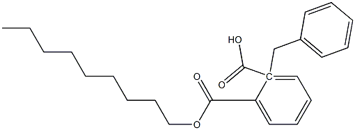 Phthalic acid 1-nonyl 2-benzyl ester Structure