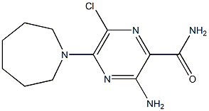 3-Amino-6-chloro-5-[(hexahydro-1H-azepin)-1-yl]pyrazine-2-carboxamide