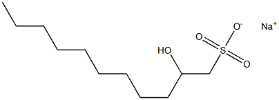 2-Hydroxyundecane-1-sulfonic acid sodium salt Struktur